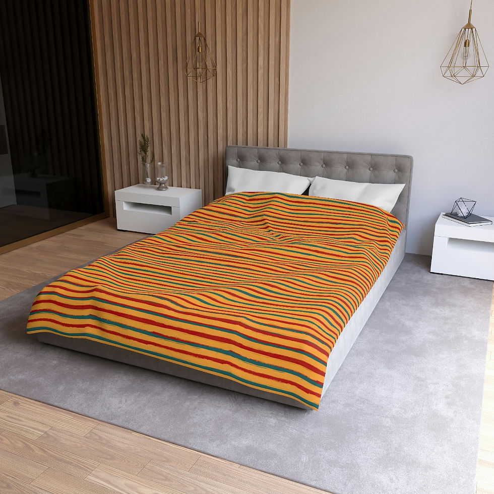 Thumbnail: Summer Stripes Microfiber Duvet Cover