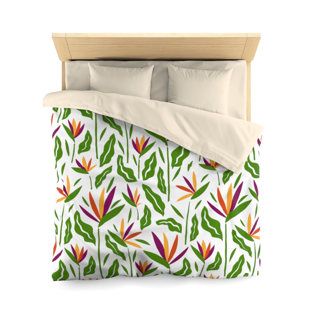 Birds of Paradise Microfiber Duvet Cover