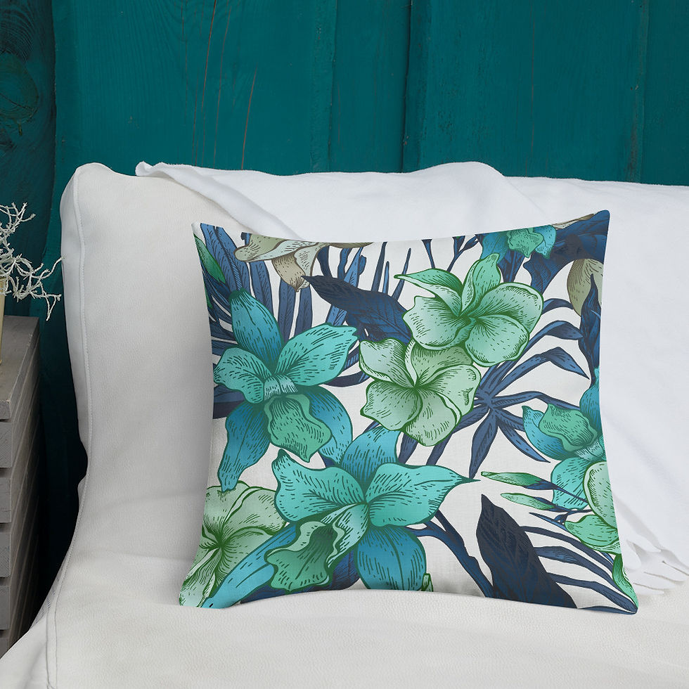 Thumbnail: Tropical Greenery Premium Pillow