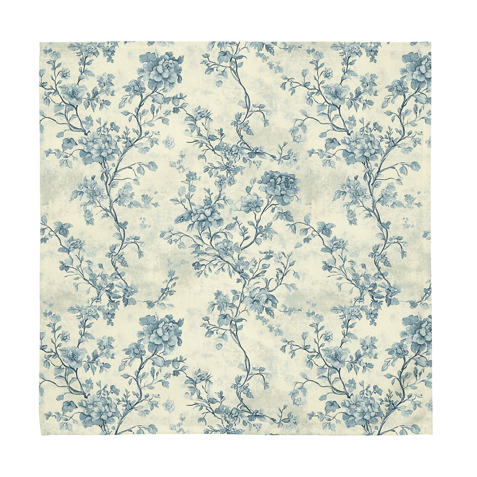 Thumbnail: Vintage Toile de Jouy Cloth napkin set