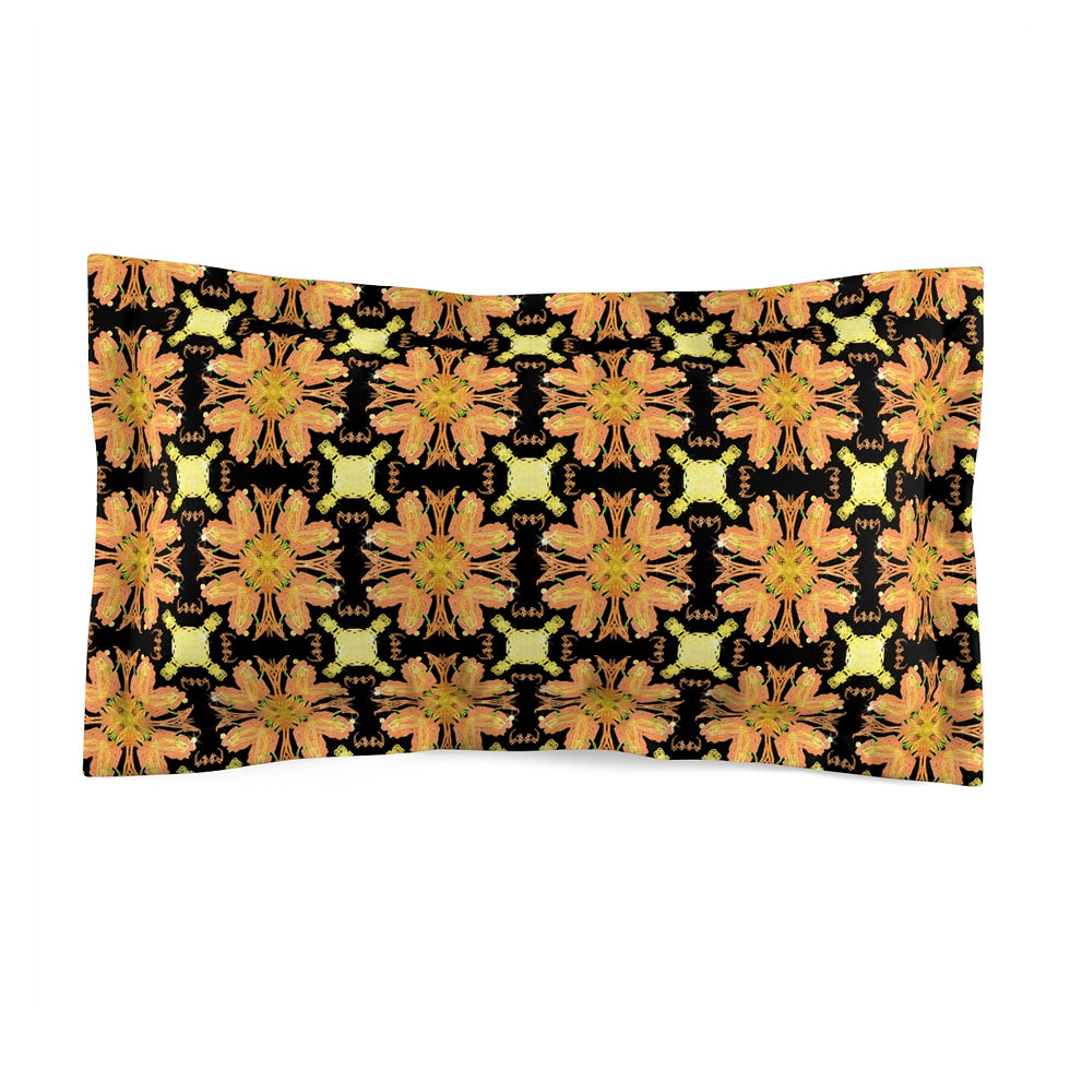 Thumbnail: Ethnic Lines 1 Microfiber Pillow Sham