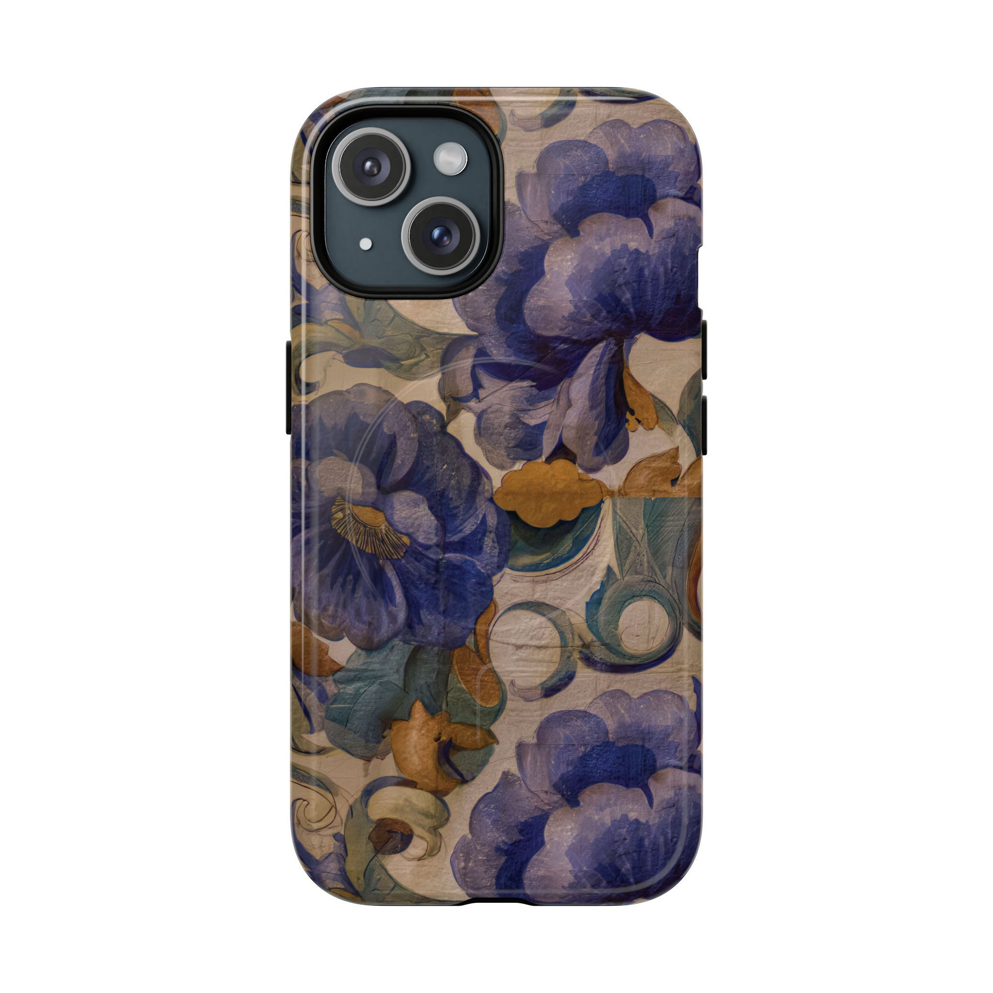 Baroque Floral Tough Magnetic Phone Case 