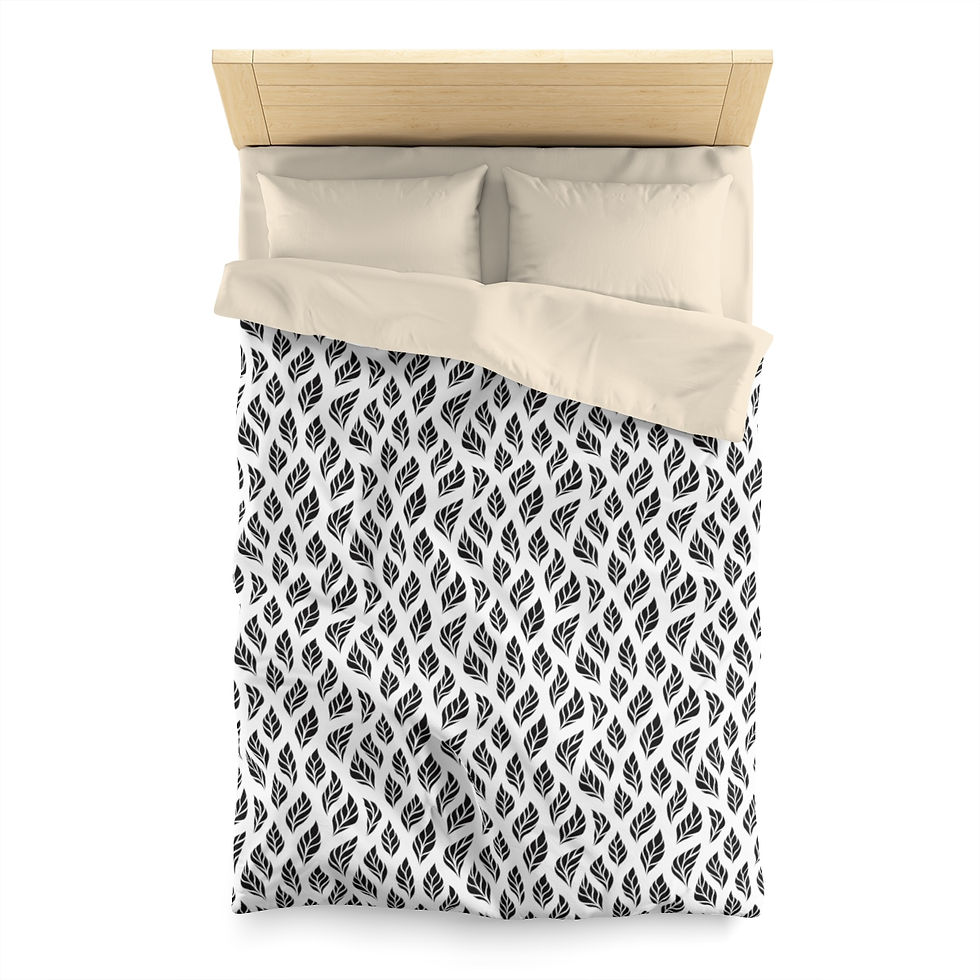 Thumbnail: Fall Leaves Microfiber Duvet Cover