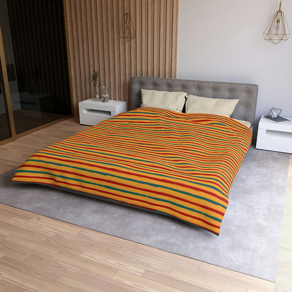 Thumbnail: Summer Stripes Microfiber Duvet Cover