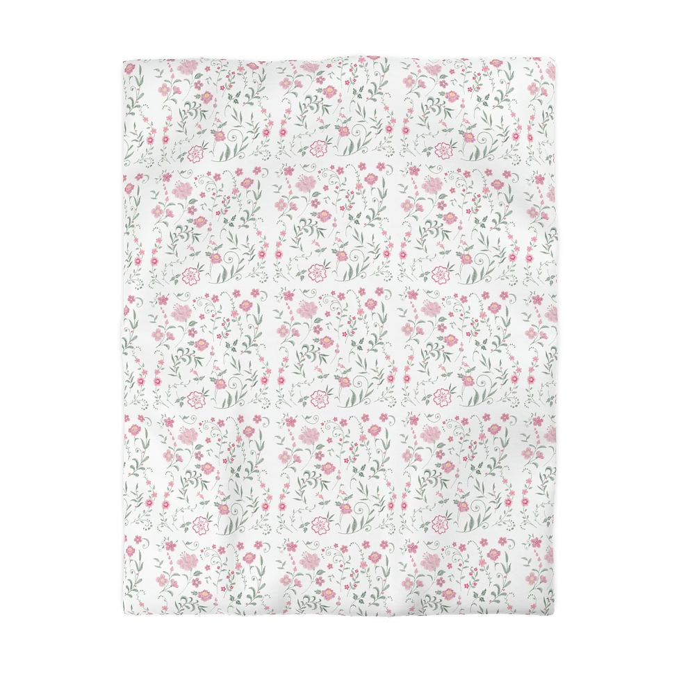 Thumbnail: Ukrainian Embroidery 2 Microfiber Duvet Cover