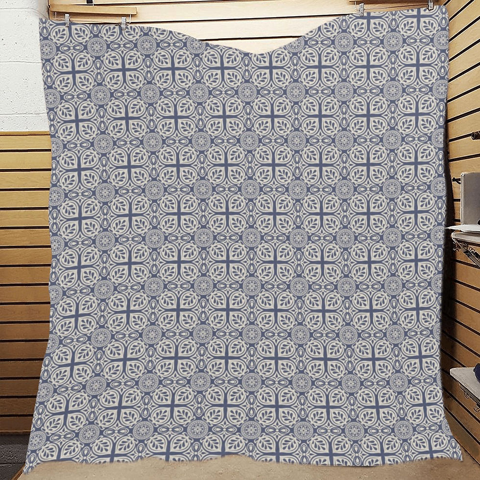 Thumbnail: BlueandVintagePatterns 4 Quilt 70"x80"