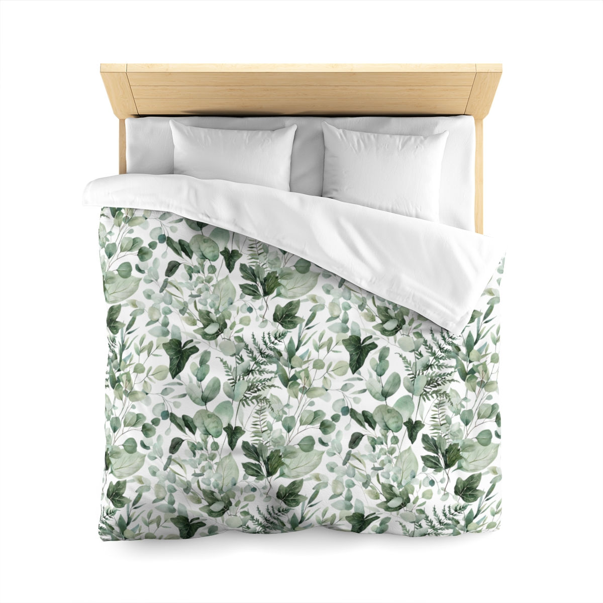 Soft Greenery Microfiber Duvet Cover