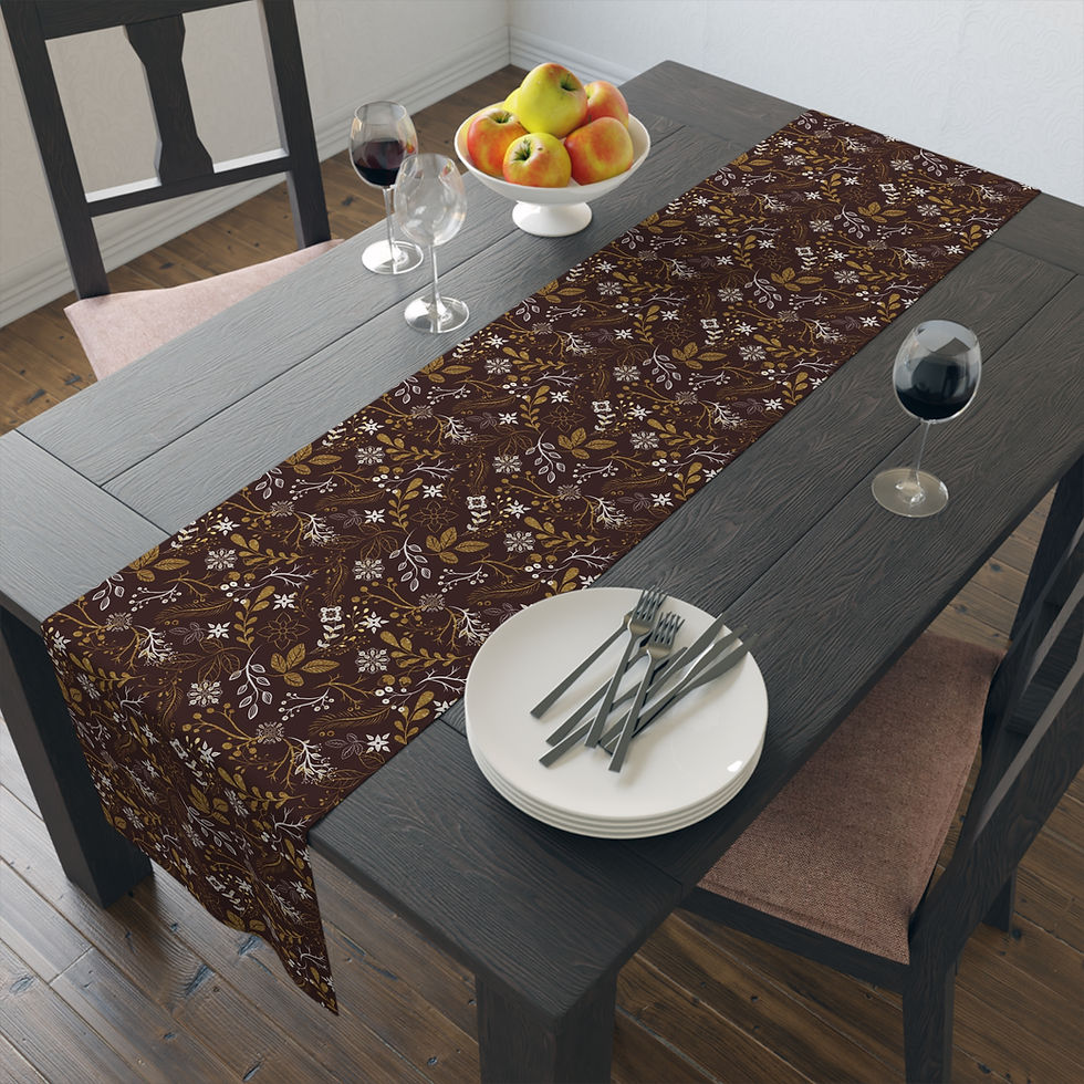 Thumbnail: Gold and Silver Holiday Table Runner 