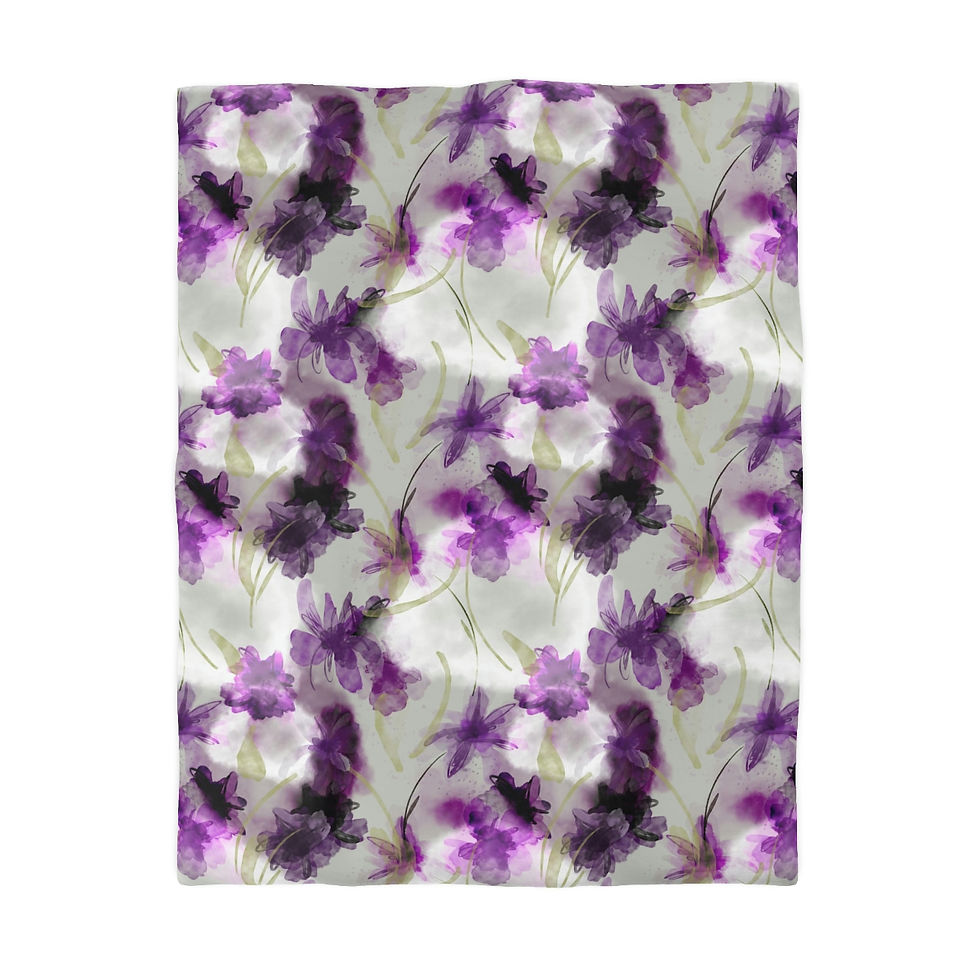 Thumbnail: Violeta Microfiber Duvet Cover