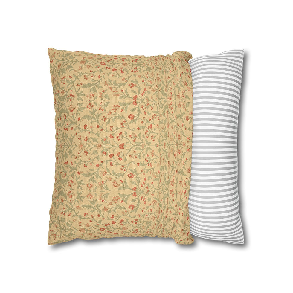Thumbnail: Vintage Floral Square Pillowcase 