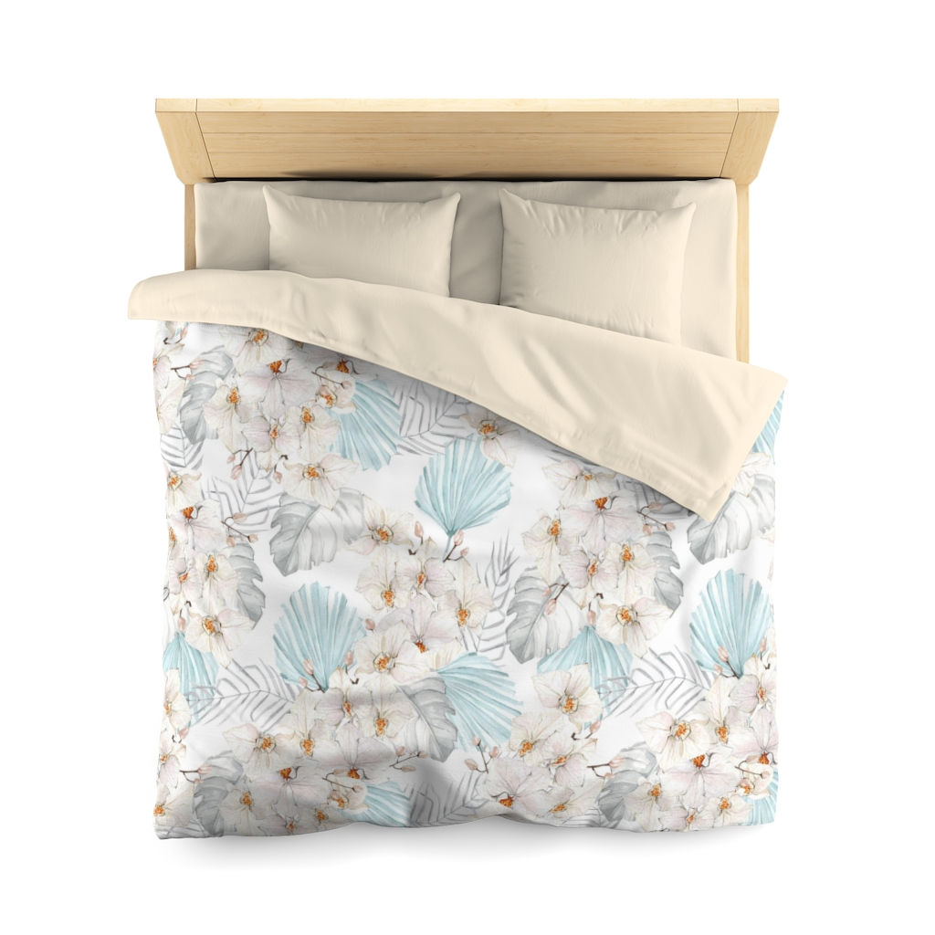 Soft Orchids Microfiber Duvet Cover