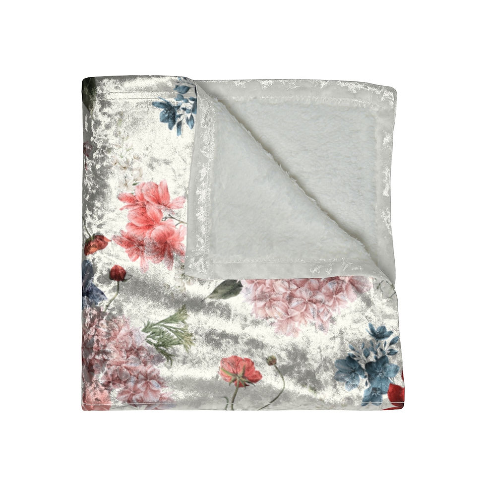 Thumbnail: Fiona II Crushed Velvet Blanket