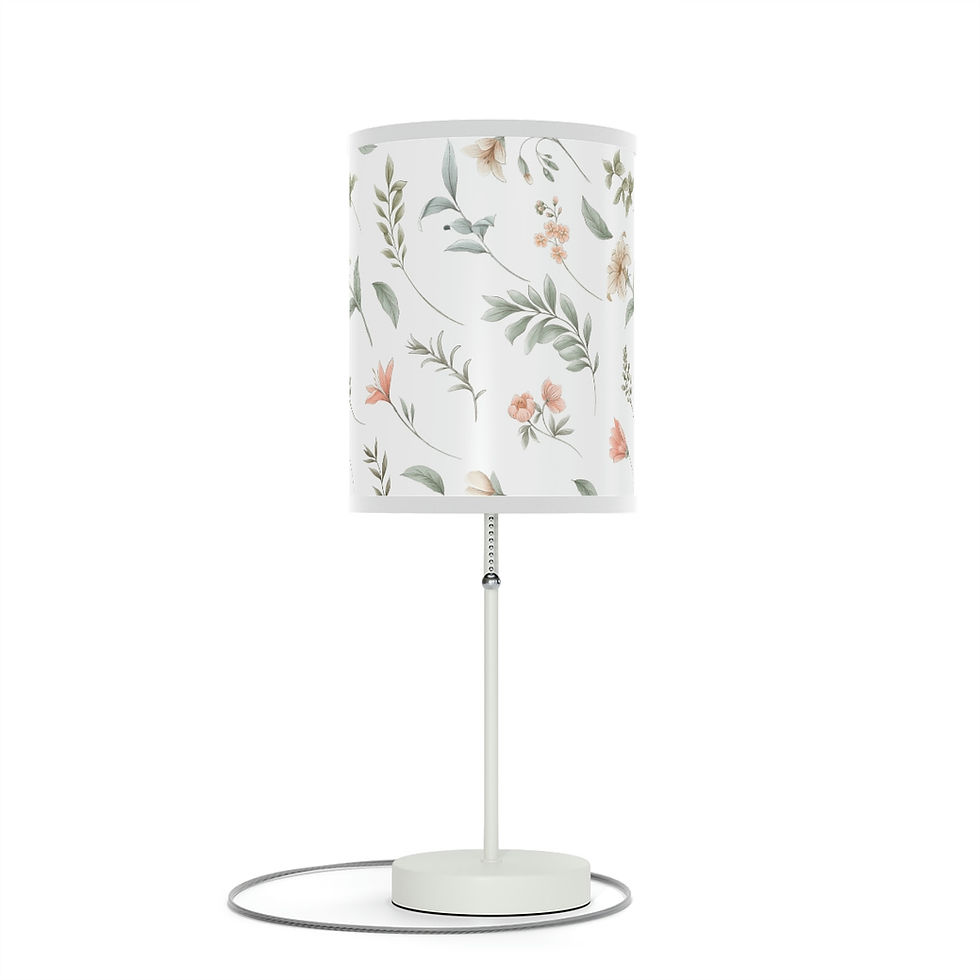 Thumbnail: Delicate Floral Lamp on a Stand, US|CA plug