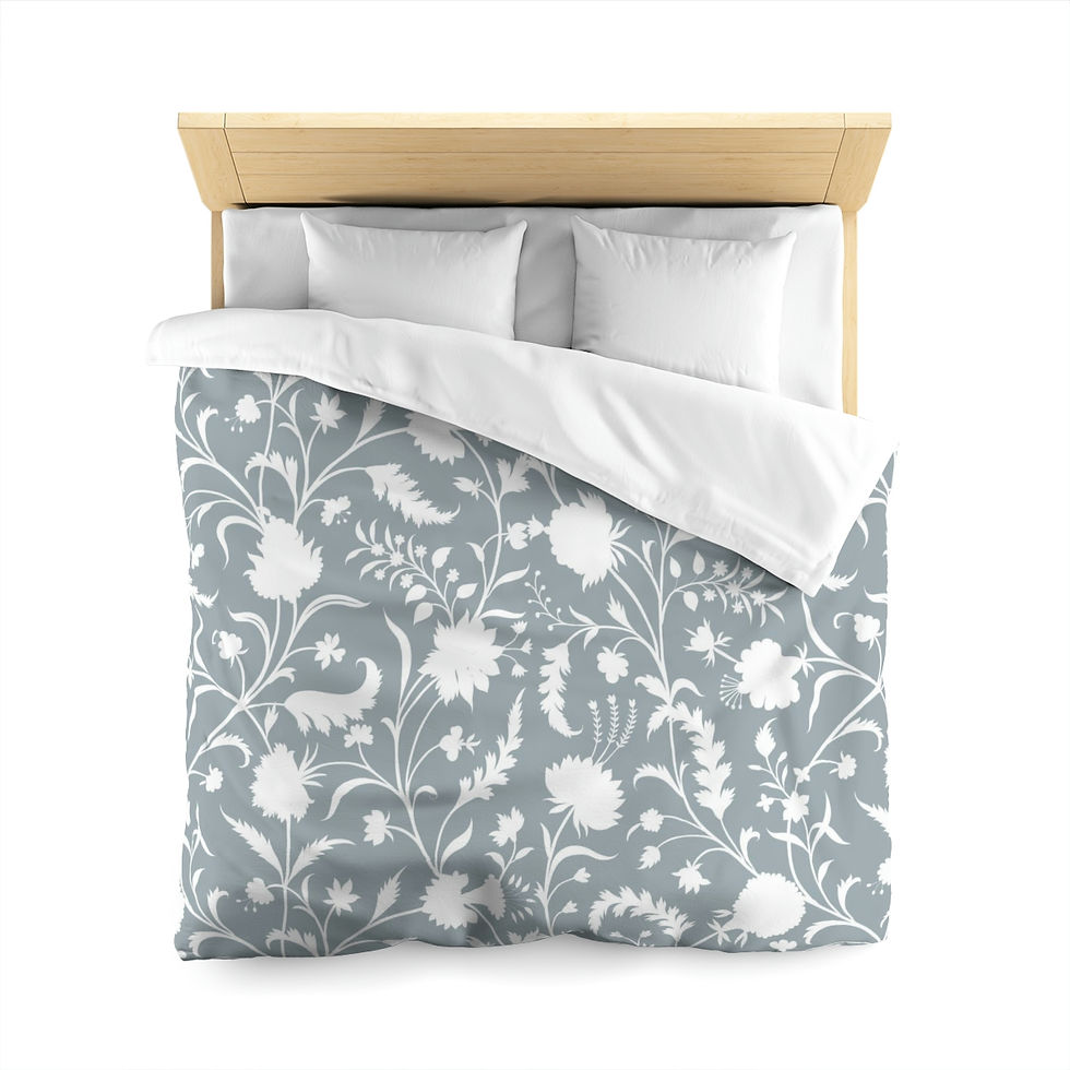 Thumbnail: Dove Gray Microfiber Duvet Cover