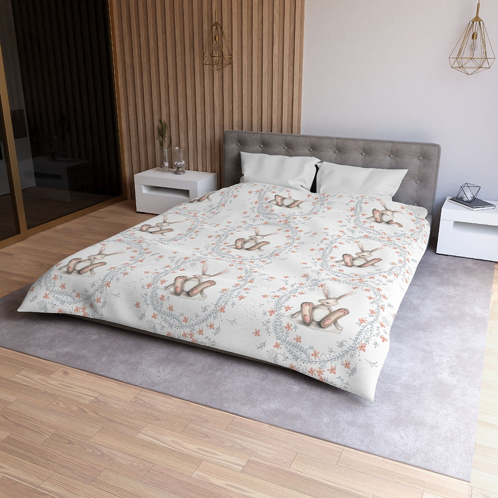 Thumbnail: LG Riley Rabbit Microfiber Duvet Cover