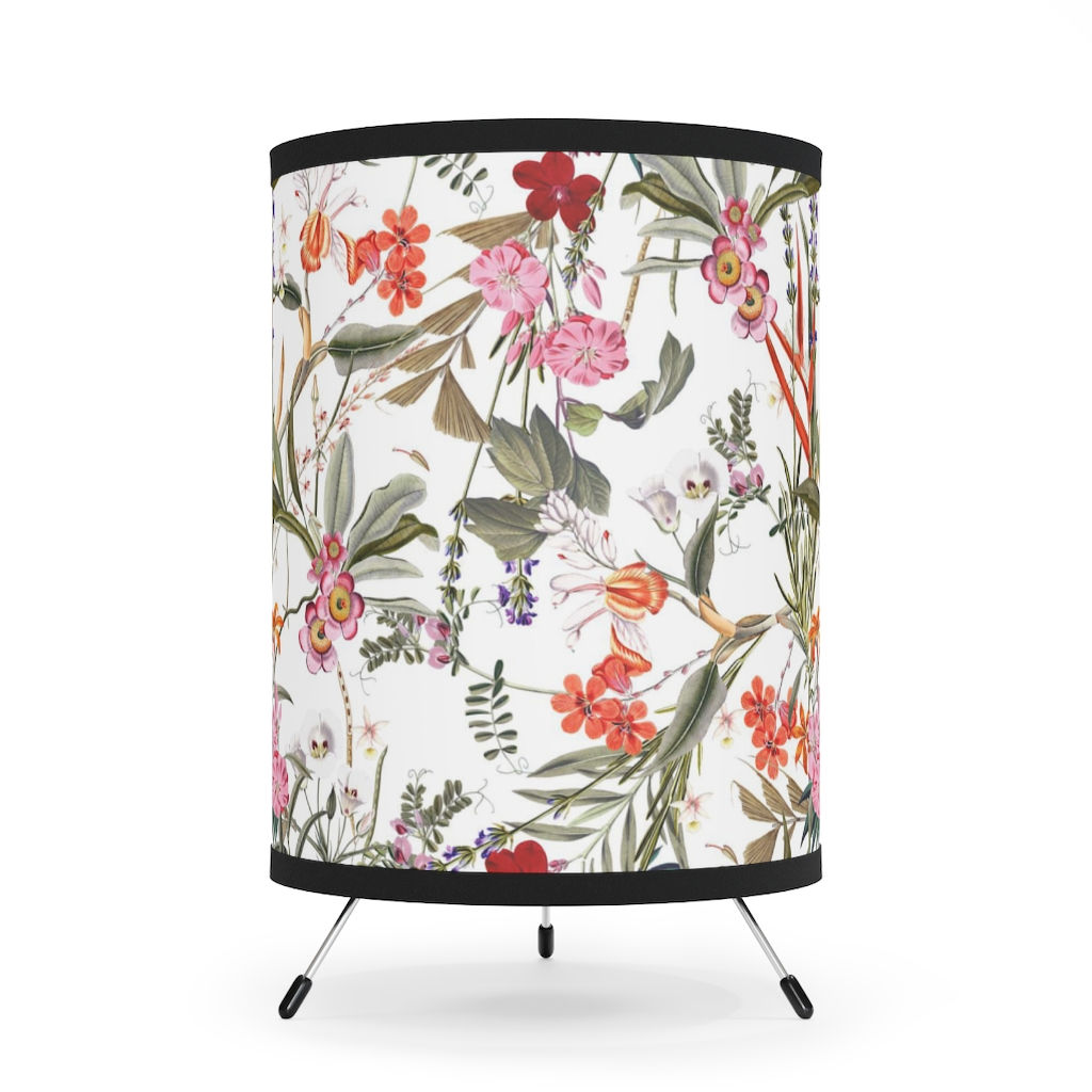 Floral Extravaganza Tripod Lamp 