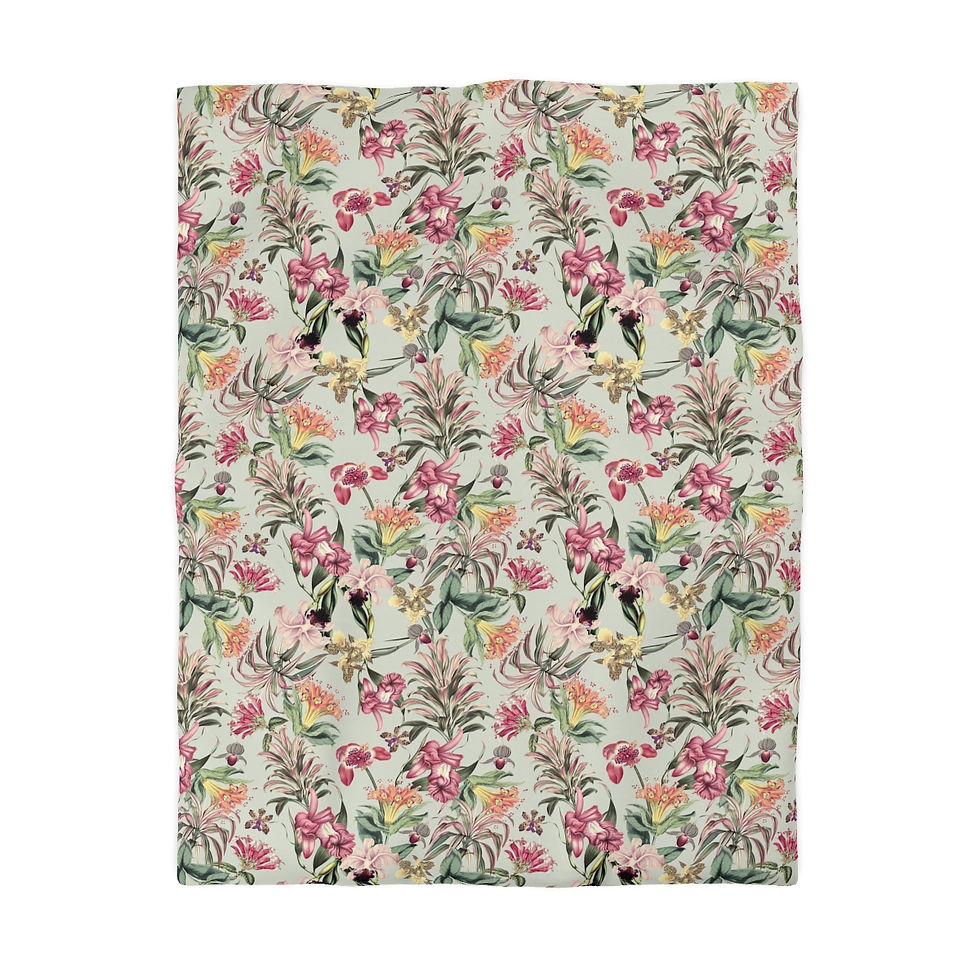 Thumbnail: Bella Rosé Microfiber Duvet Cover