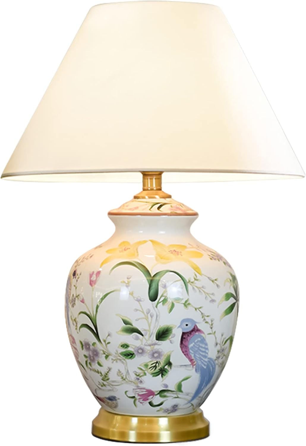 Chinoiserie Ceramic LED Table Lamp,