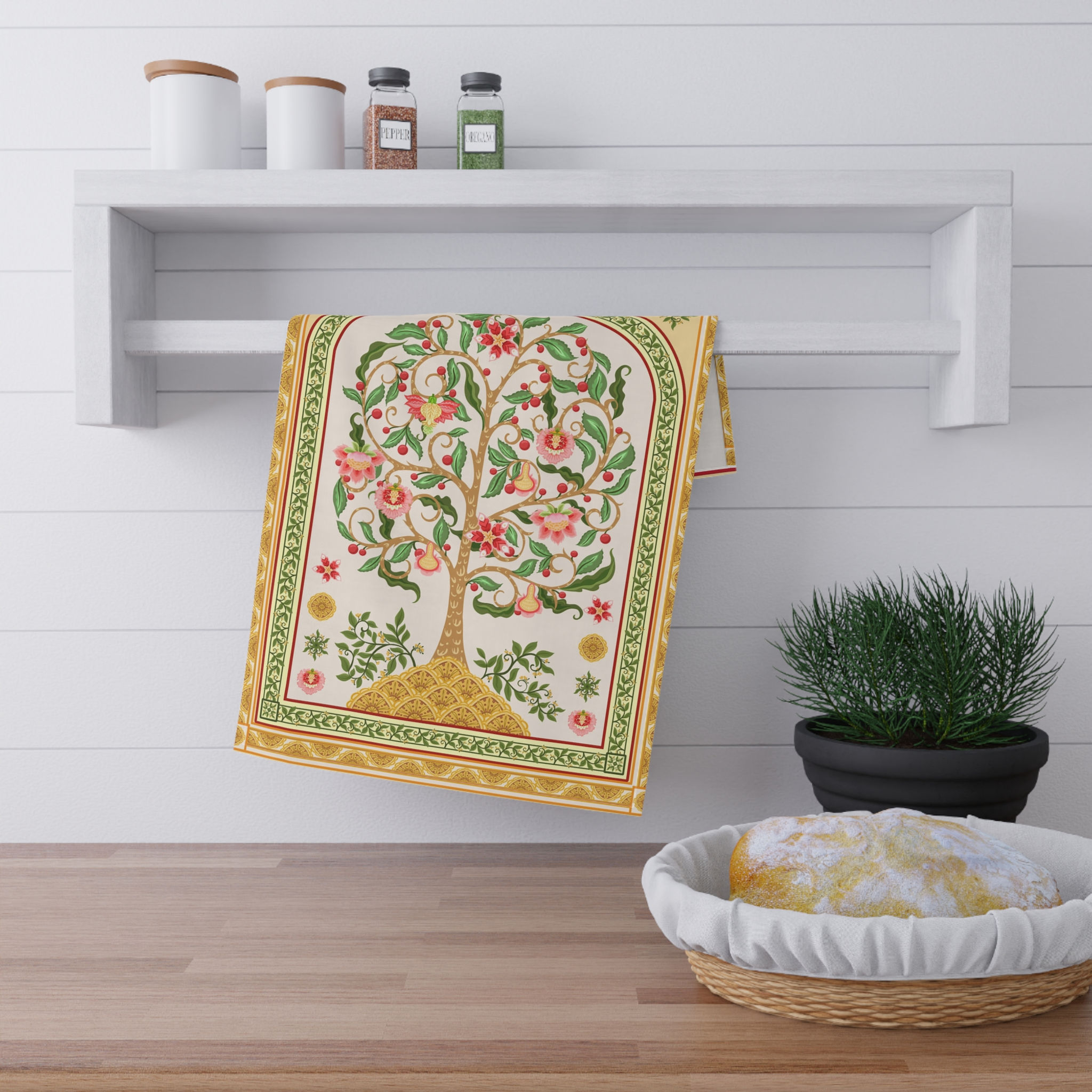 Tree of life Set India Tea Towels - Perfect for Home & Holiday Decor