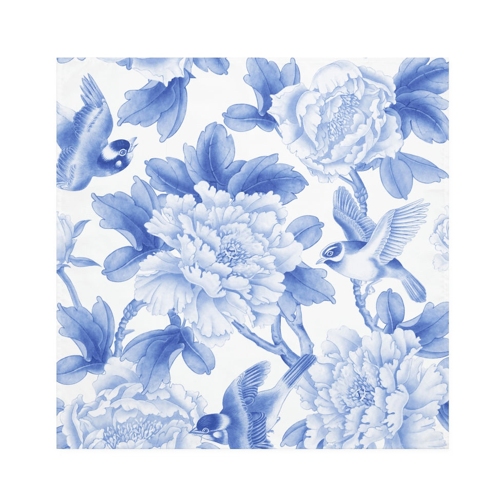 Thumbnail: Blue Peonies Napkins
