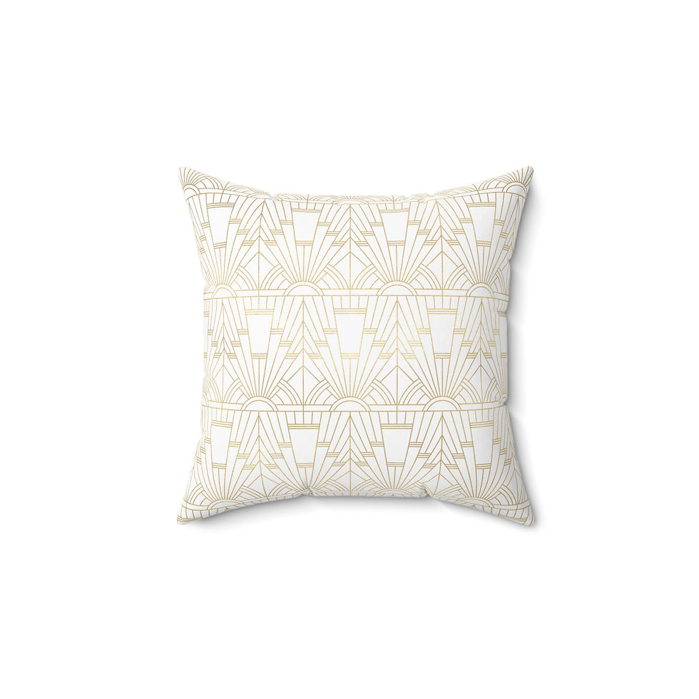 Thumbnail: Wedding Veil Compliment Spun Polyester Square Pillow -