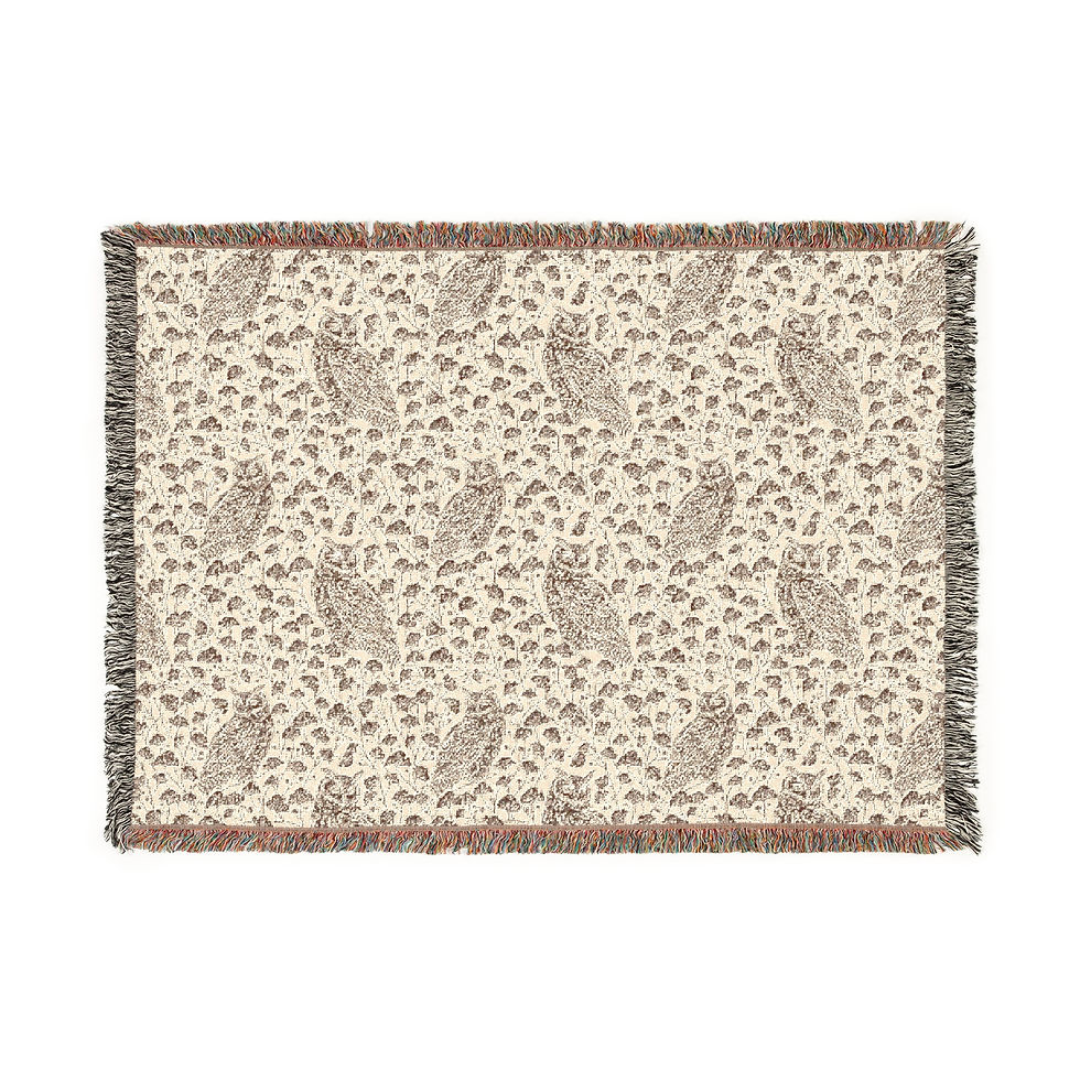 Thumbnail: Owls Woven Blanket