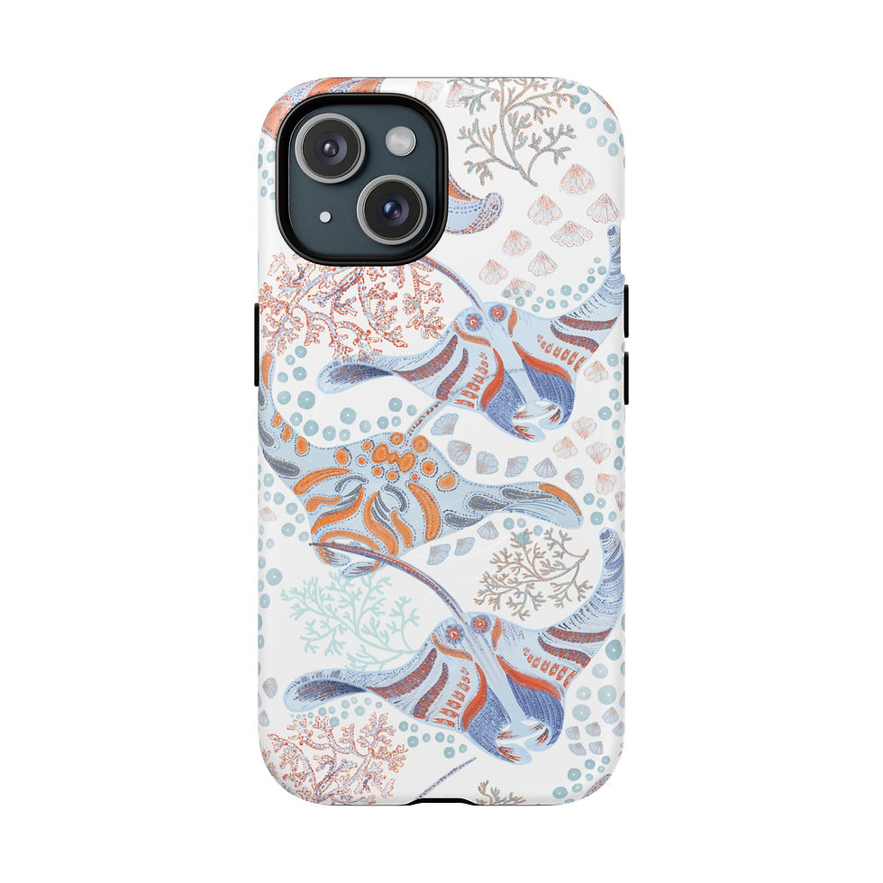 Thumbnail: Floral Coral Reef Tough Magnetic Phone Case