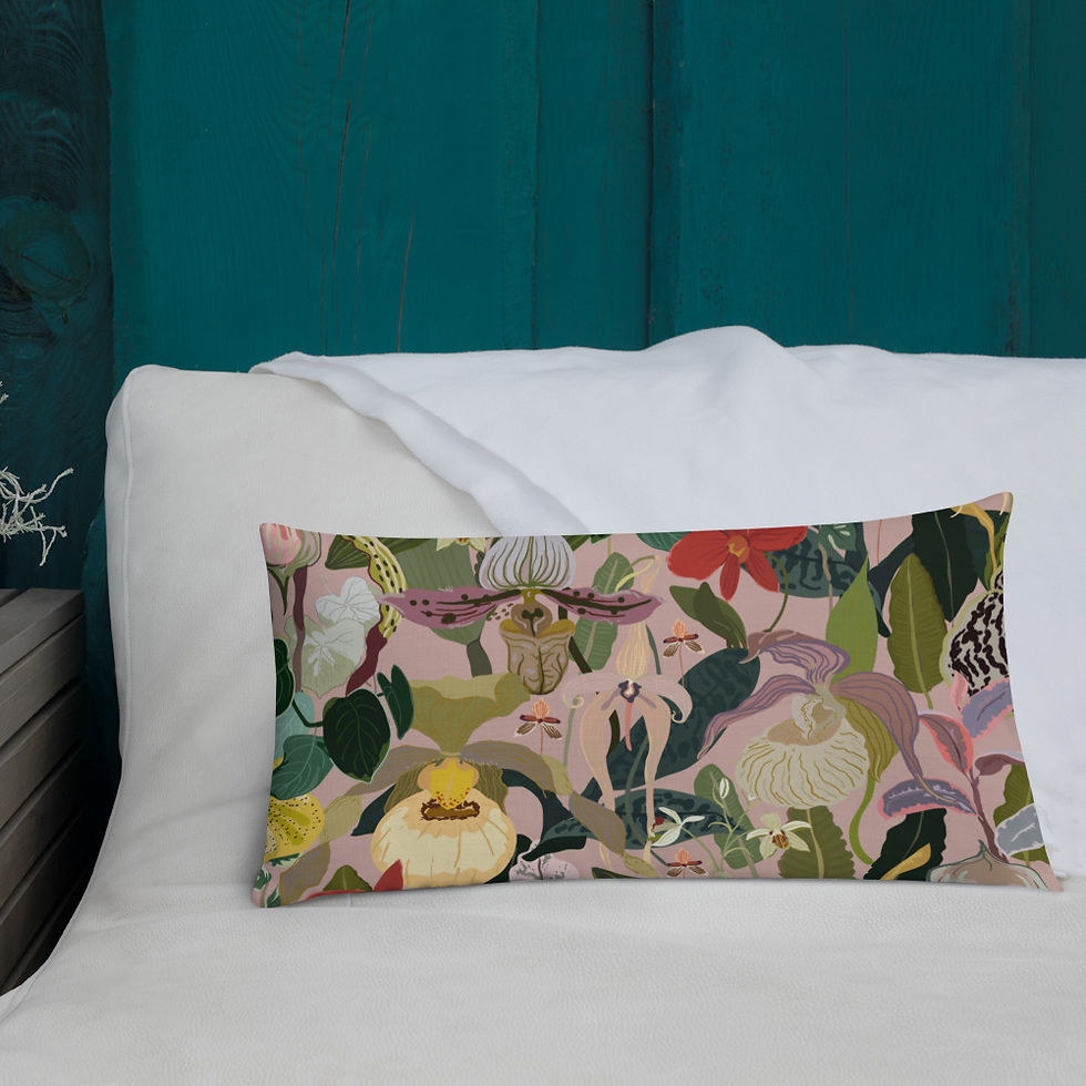 Thumbnail: Orchid Maze Premium Pillow