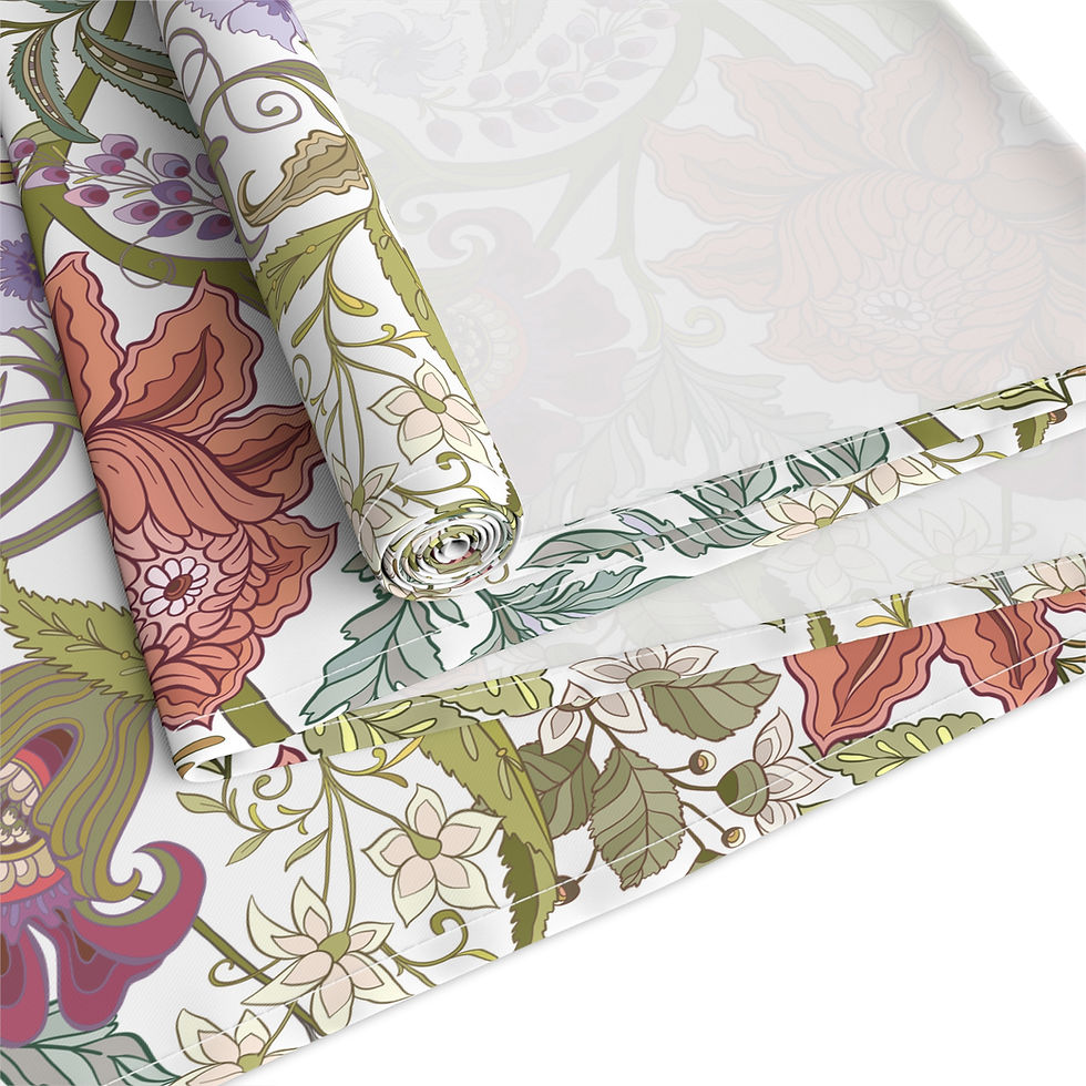 Thumbnail: Floral Vintage Table Runner — Cottagecore Cotton-Poly Dining Decor
