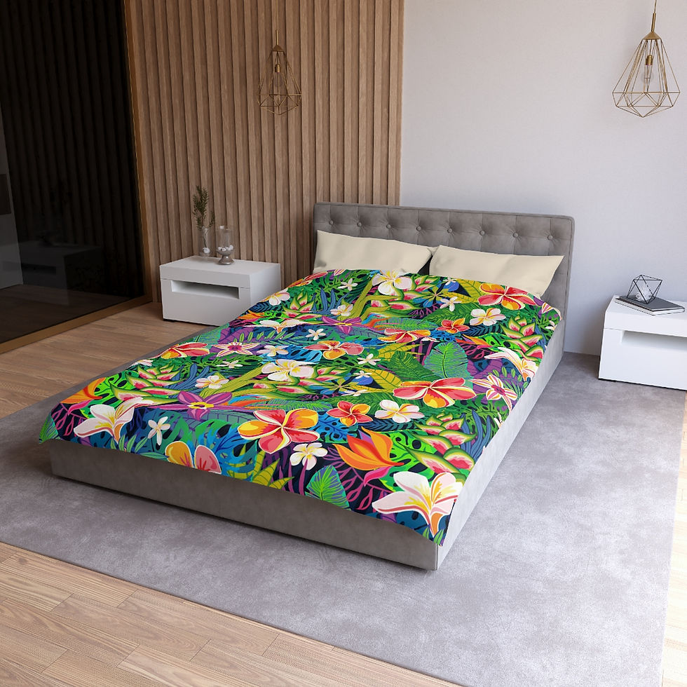 Thumbnail: Melodic Hawaii Microfiber Duvet Cover