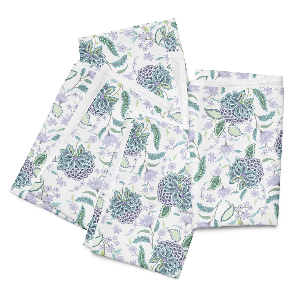 Thumbnail: Lavender Peony Cloth napkin set