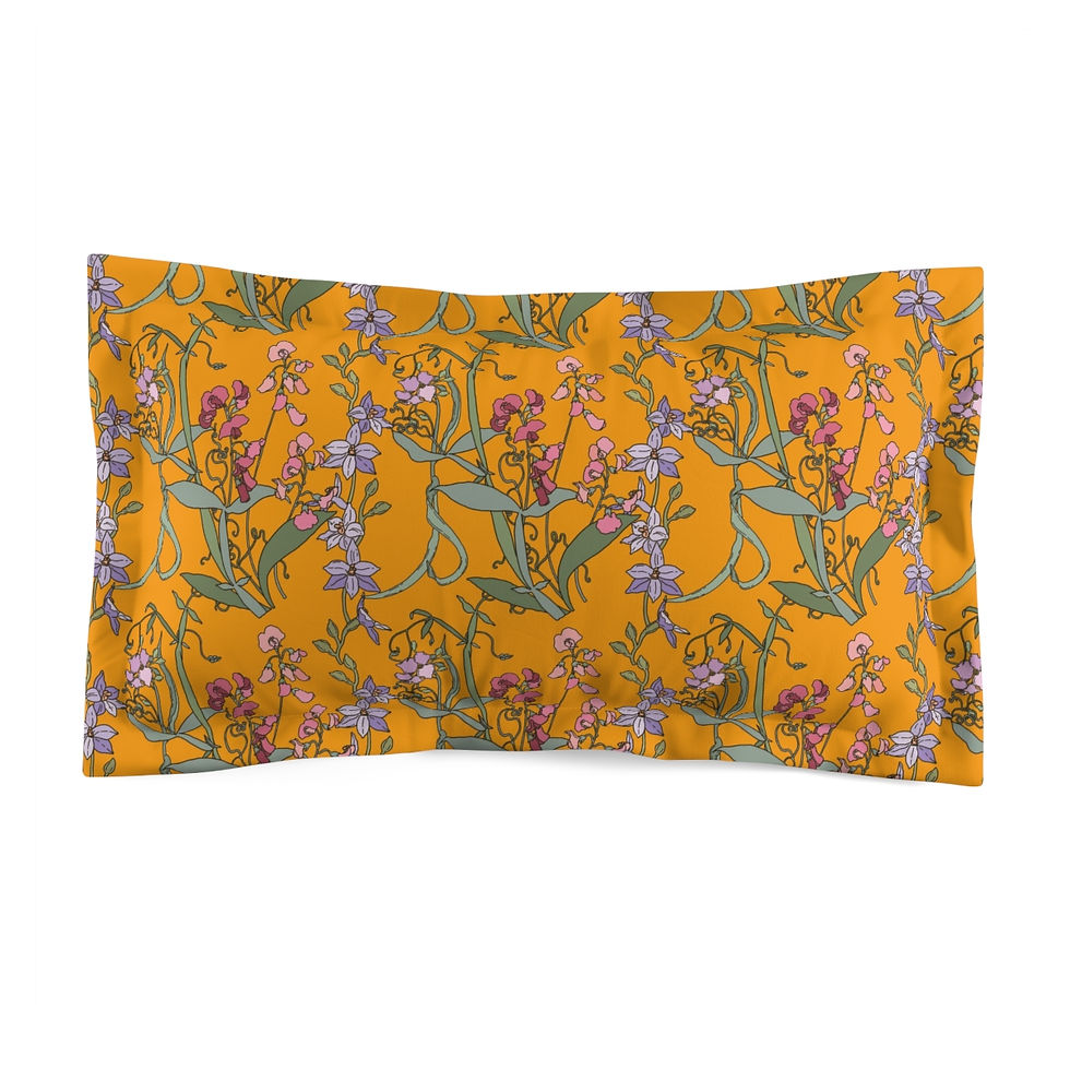 Thumbnail: Golden Springtime Microfiber Pillow Sham