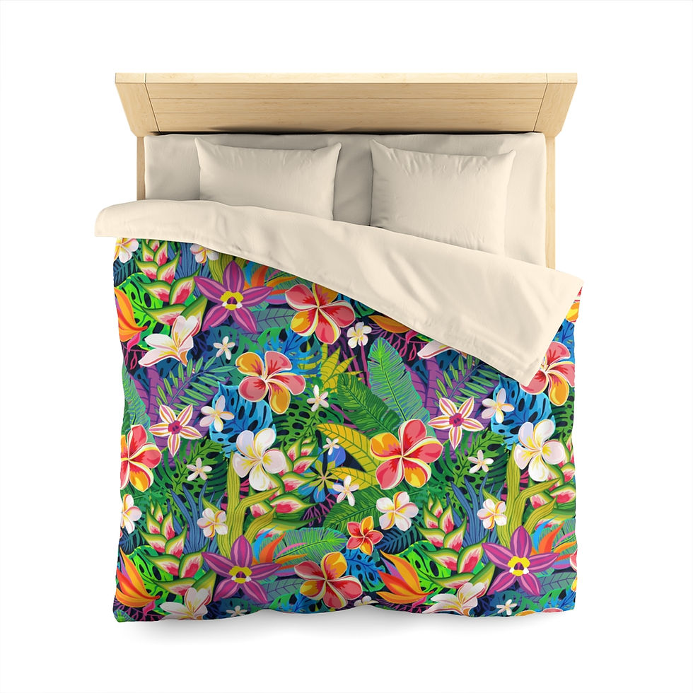 Thumbnail: Melodic Hawaii Microfiber Duvet Cover