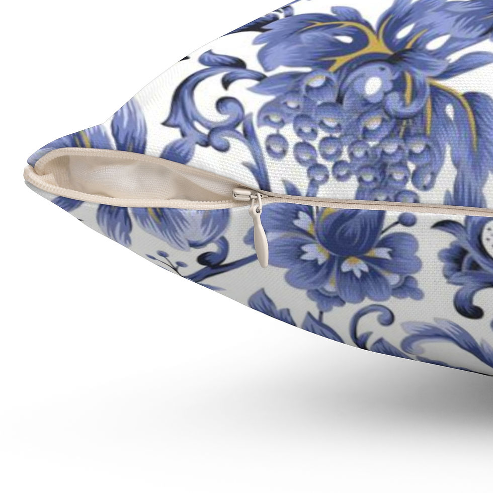 Thumbnail: Bailey White Spun Polyester Square Pillow