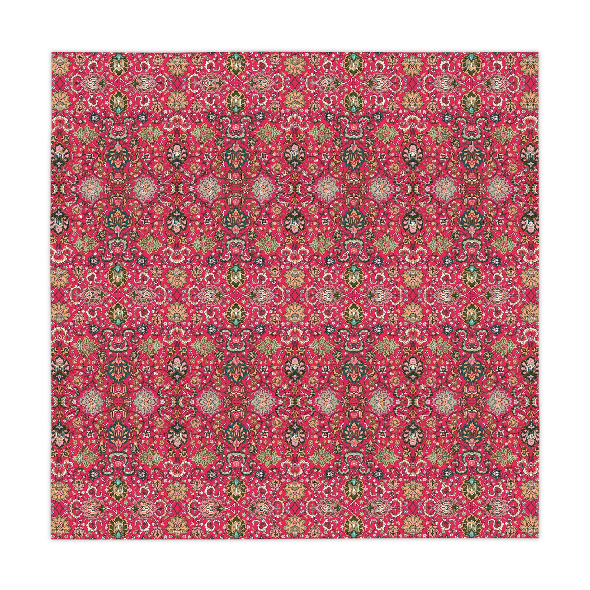 Indian Inspired Red Jubilee Tablecloth