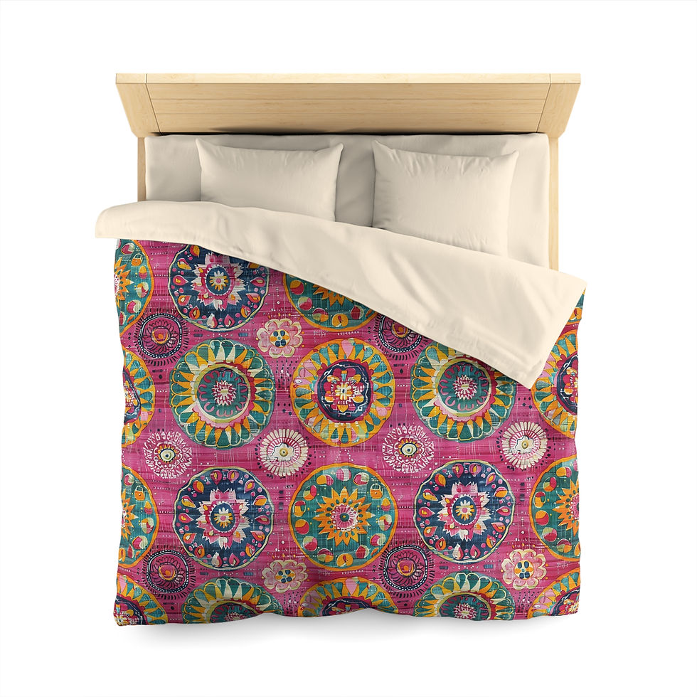 Thumbnail: Rani Violet Microfiber Duvet Cover 