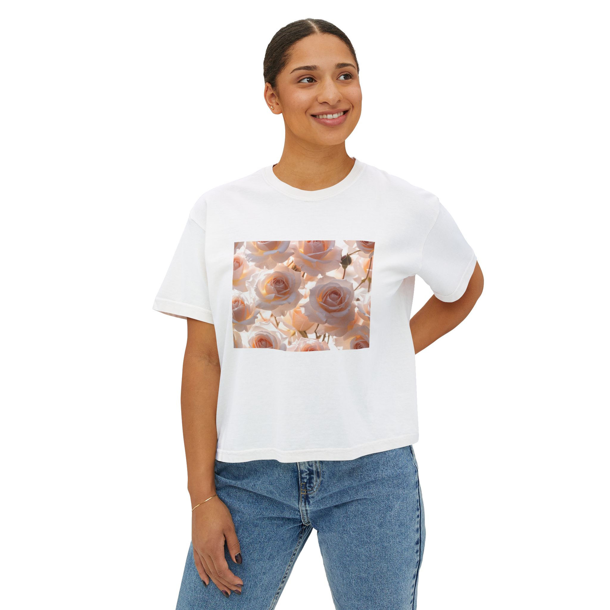 Blooming Rose Women's Boxy Tee