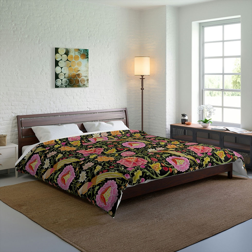 Thumbnail: East Garden (Blk) Comforter
