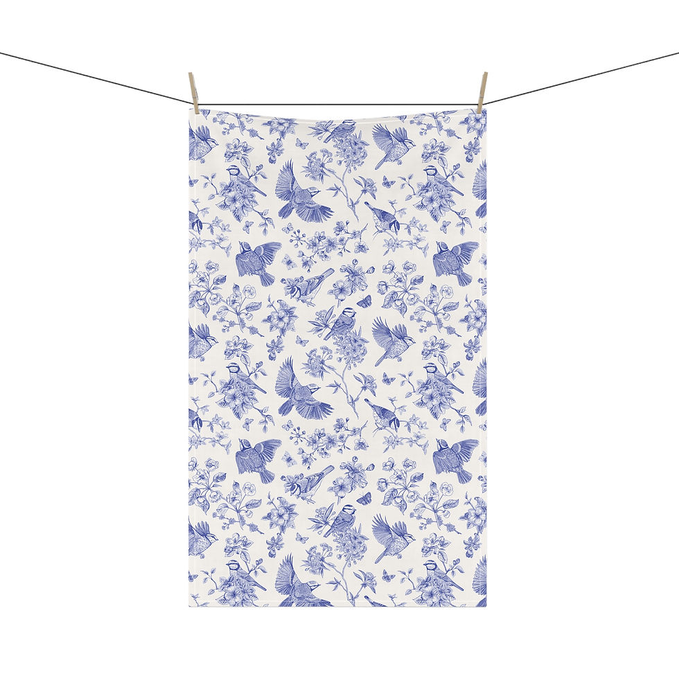 Thumbnail: Botanical Print Tea Towels, Elegant Kitchen Decor