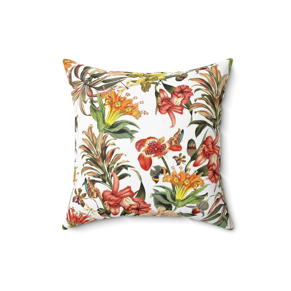 Thumbnail: Bella Tropicana Faux Suede Square Pillow