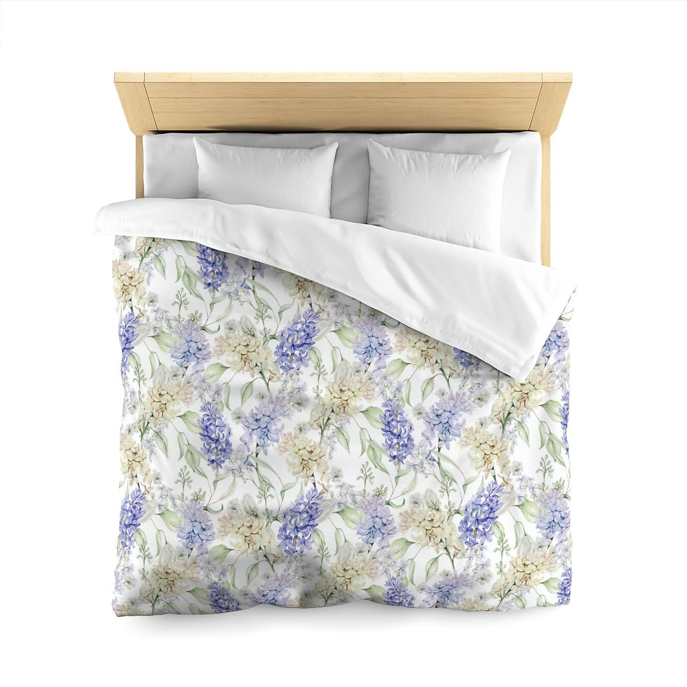 Thumbnail: Lilac Lavender Microfiber Duvet Cover