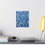 Thumbnail: Blue Abstract Lines Premium Matte Vertical Poster