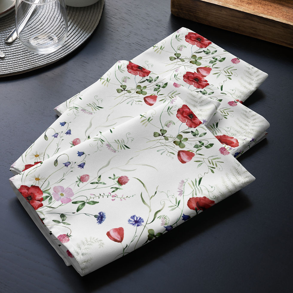 Thumbnail: Spring Wildflowers Cloth napkin set