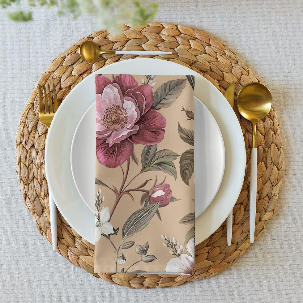 Thumbnail: Spring (Tan) Cloth napkin set
