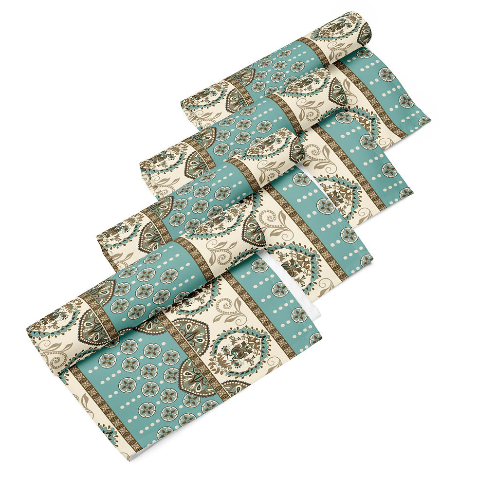 Thumbnail: Ethnic Detail Cloth napkin set