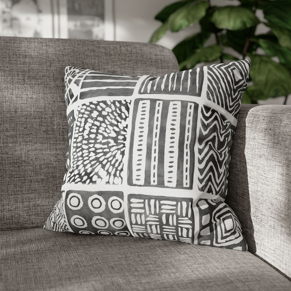 Thumbnail: Circles and Shapes #28  Spun Polyester Square Pillow Case