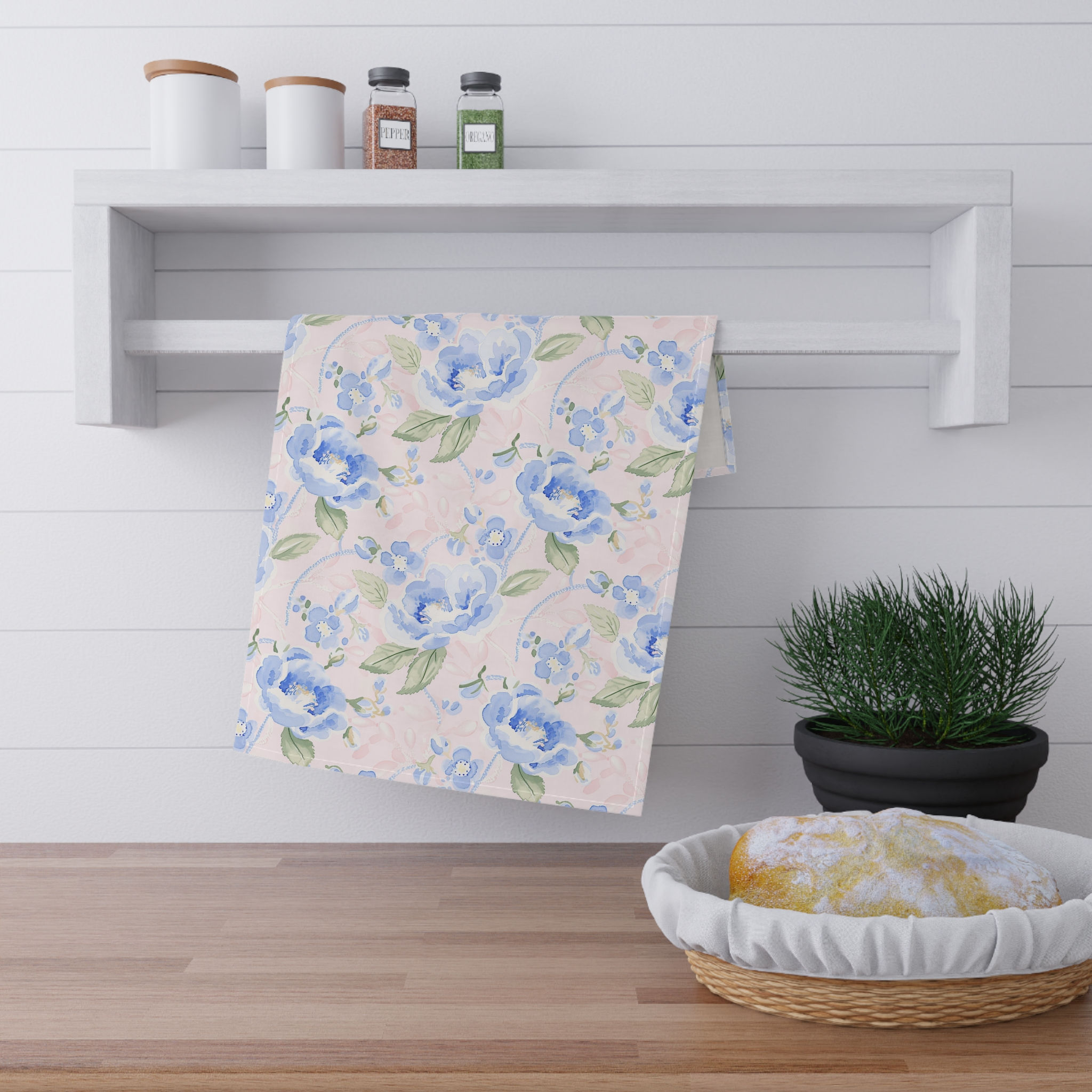 Shabby Chic Floral Cotton Tea Towels 