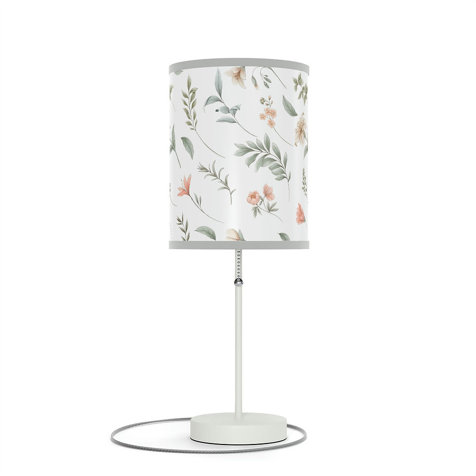 Thumbnail: Delicate Floral Lamp on a Stand, US|CA plug