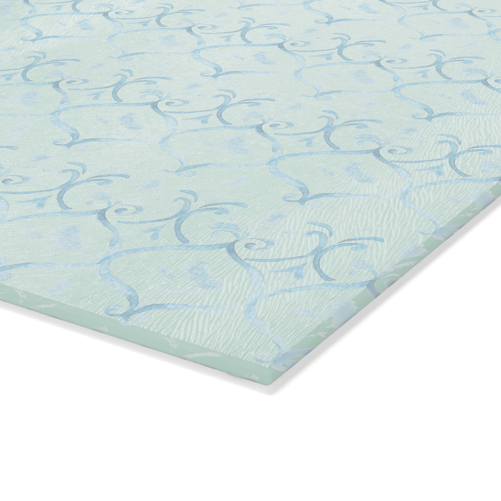 Thumbnail: Elegant Floral Glass Cutting Board for Kitchen Decor