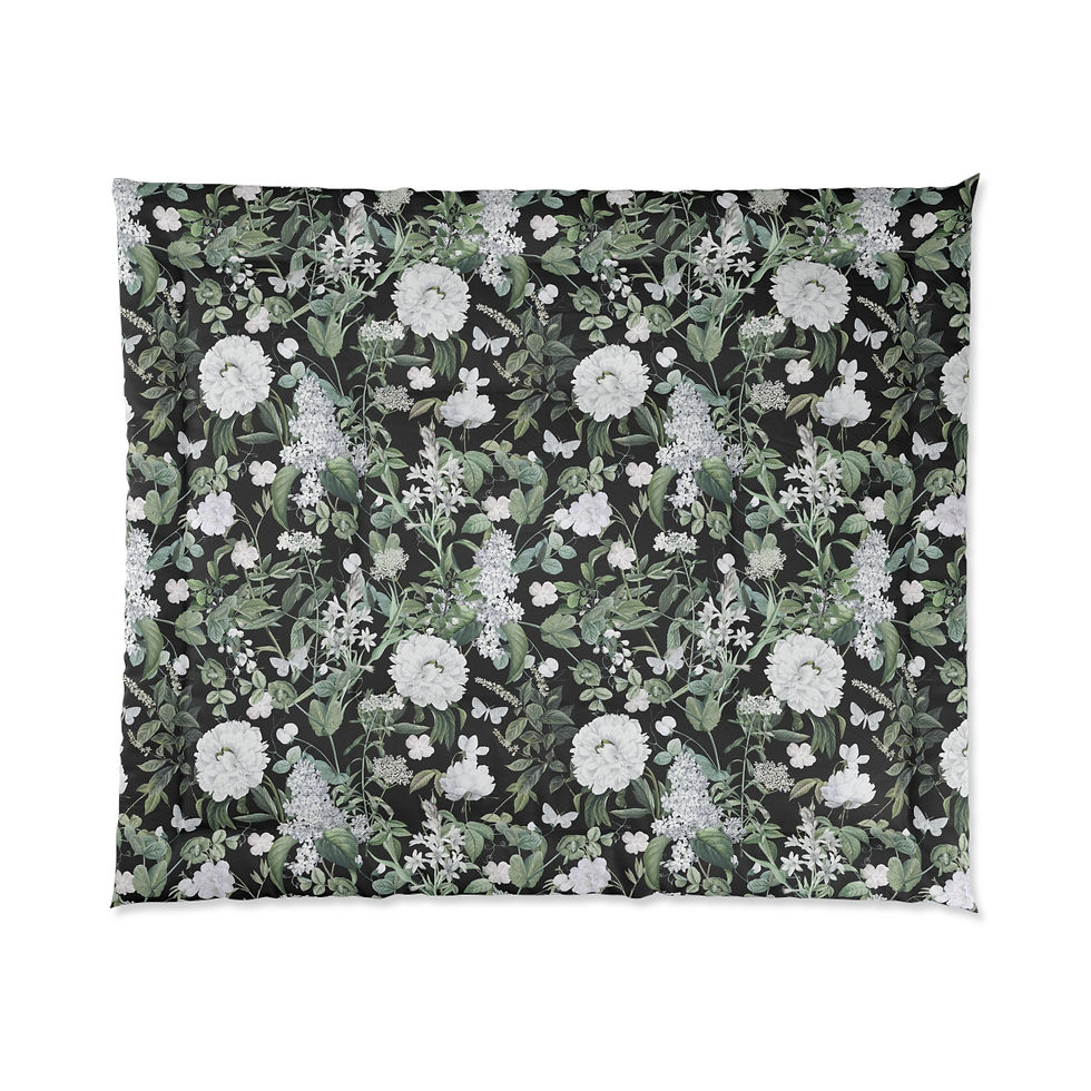 Thumbnail: Lush  Green (Black)  Comforter